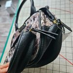 Nicole Miller 2 Bag Cosmetic Toiletry Set Black w Snake Skin NY8015 New W Tag Photo 4