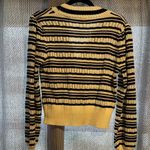 Urban Daizy  Sandie Striped Bow Cardigan, Black and Ivory - NWOT Photo 3