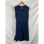 Maggy London NWT  Navy Tie Waist Sleeveless Dress size 8 Photo 4