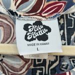 Hilo Hattie Made In Hawaii Midi Button Front Dress Size Large tropical print‎ Blue Photo 1