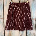 Maison Jules Brown Polka Dot Skirt with Pockets Photo 5