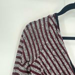 Free People  Womens Maverick Eggplant Purple/Gray Stripe V-Back Mini Dress Size S Photo 8