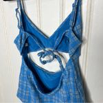 DEVON WINDSOR Blue Plaid One Piece Swimsuit XL 690 Photo 4