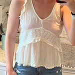White tank top blouse Size M Photo 0