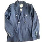 Doen heirloom Danton Navy Pinstripe Blazer NEW Blue Size M Photo 4