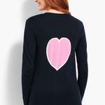 Talbots Navy Cardigan Heart Sweater Photo 1