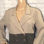 Vintage Victoria Ashley Double Breasted Blazer Tan Olive Green Medium? Photo 1
