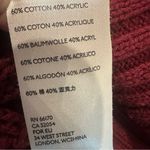 Free People Burgundy Oversize Knit Turtleneck Cowl Neck Sweater Dress Large Photo 12