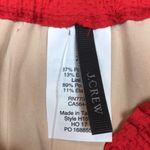 J.Crew NWT  Women’s Red Keyhole Bow Puff Sleeve Elasticized Neckline Crop Blouse Photo 6