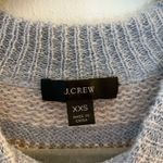 J.Crew Sweater Blue Fair Isle Yoke Puff-Sleeve Sweater Sz XXS EUC Oversized Photo 5