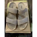NAOT Bianca Rivets Leather Slide Cork Wedges/Sandals Gray/Silver Size 40 US 9 Gray Photo 1