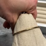 Stella & Dot  celestial star crescent moon open gold bracelet Photo 5