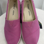 TOMS Alpargata Pink Canvas Wo’s Size 5.5 Photo 0