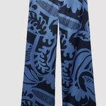 ZARA NWT ZW Collection Printed Pants Black Blue SIZE XS Photo 4
