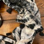 Black And White Tie Dye Scarf Photo 2