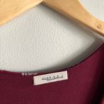 GILLI Boutique Burgundy Floral Sleeveless Faux Wrap Maxi Dress Size S Red Photo 4