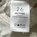 Mother Denim Women’s Size 26 Warm Ivory Double Fray Charmer Skinny Jeans White Photo 6