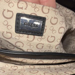 Guess Y2K Black Monogram Old Money Classic Designer Chic Satchel Purse Bag Photo 5