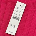 J.Crew NEW Fuchsia Pink Short Sleeve Silk Blend Cropped T Shirt Top size Small Photo 6