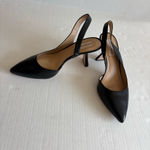 Antonio Melani  Kacy Slingback Leather Pumps size 9M leather heels black Photo 2