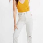 Madewell  The Tall Momjean in Tile White: Ripped Edition Photo 0