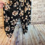 Dream of Me Jumper Romper Wrap Flutter Leg Opening Floral Sleeveless Size Medium Black Photo 1