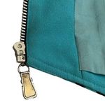 Alberto Makali Vintage New York Turquoise Striped Zipper Sleeveless Blouse Vest Photo 8