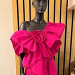 ZARA FUCHSIA Pink RUFFLED ASYMMETRIC FLOWER One Shoulder TOP SIZE XS NEW Photo 11