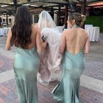 Birdy Grey  size small sage satin dress Photo 1