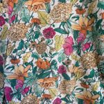 Kate Hill  womens floral corduroy spring casual pants pink/green 16 Photo 1