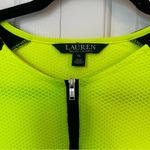 Ralph Lauren LRL Lauren Neon Yellow Black Quarter Zip Long Sleeve Top Size XL Photo 5