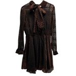 JayGodfrey Black Print Dress, New NWT Size 4 Photo 3