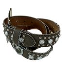 Blazin Roxx  Women’s Cowgirl Concho Leather & Rhinestone Belt XL Photo 2