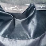 Eddie Bauer  Black Glossy Puffer Jacket with Stand-Up Collar Photo 8