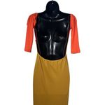 Unbranded Women's Backless Maxi Yellow Dress Sz Large Summer Vacation Date Night Photo 4