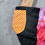 Ginger Patchwork Hobo Bag & Black Tassel Tote Set NWT Boho Eclectic Hippie Orange Photo 2