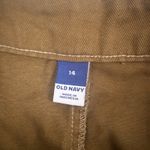 Old Navy  Carpenter Mini Utility Satin Moss Green Streetwear Cute Grunge Skirt 14 Photo 3