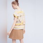 Anthropologie NWT Harlyn/Anthropolgie Pavie Fringe Ruffled Woven Top Size Small Photo 2