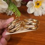 Tahari Bulky Hoop Earrings Photo 2