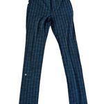 LULULEMON Blue Black Patterned Straight Leg Pants Size 8 Photo 4