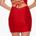 La Femme 29563 Red Strappy Back Jersey Dress 0 Photo 1
