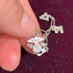 Vintage US Marines Sterling Sweetheart Charm Bracelet Blue Photo 5