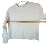 Banana Republic Minimalist Wool Blend Ribbed Sweater Cream Medium Quiet Luxury Photo 4