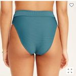 J.Crew New  Teal Ribbed Cross Front Cheeky Bikini Swim Bathing Suit Bottom 2X Photo 1