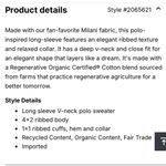 prAna  Milani Polo v-neck ribbed sweater in charcoal grey. Stretch, slim fit med. Photo 8