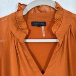 1. State  Pumpkin Spice Orange‎ Sheer Sleeve Mini Dress Size Small Fall Wedding Photo 2