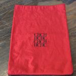 Carolina Herrera  Red Dust Bag with black CH logo Photo 0