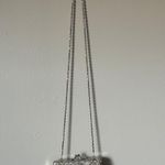 La Regale  vintage silver beaded shell crossbody clutch bag Photo 1