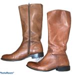 Corso Como Brown Leather Knee High Riding Boots Photo 3