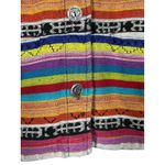 Chicos Design Vintage Striped Cotton Button Down Jacket Sz 0 Small‎ Boho Hippie Photo 3